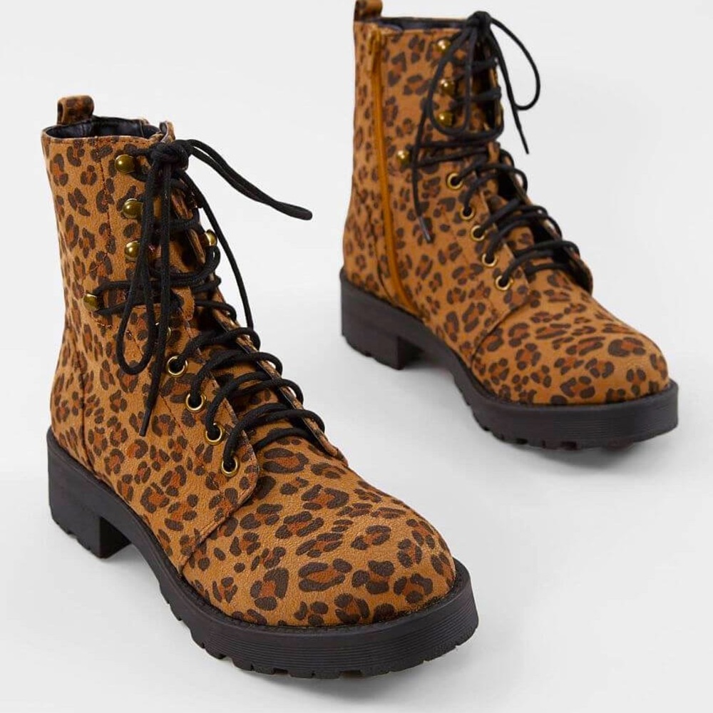 NEW MIA Leopard Print Faux Suede Boots